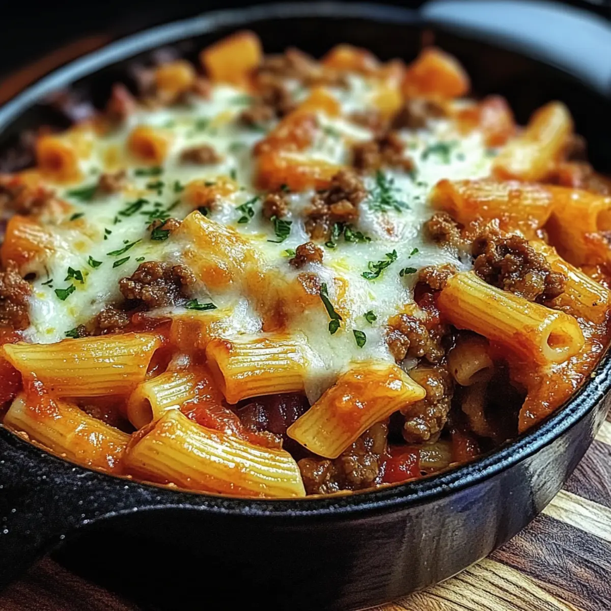 Cheesy Beef Pasta Bake