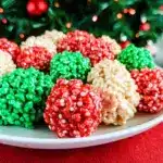 Christmas Rice Krispie Treat Bites