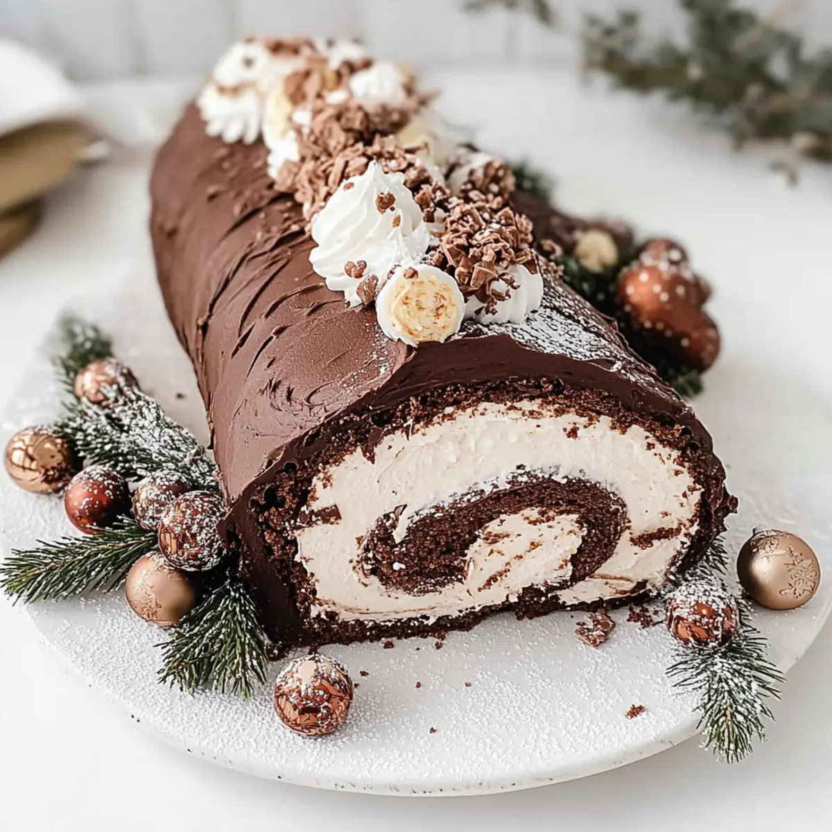 Christmas Yule Log Cake Recipe