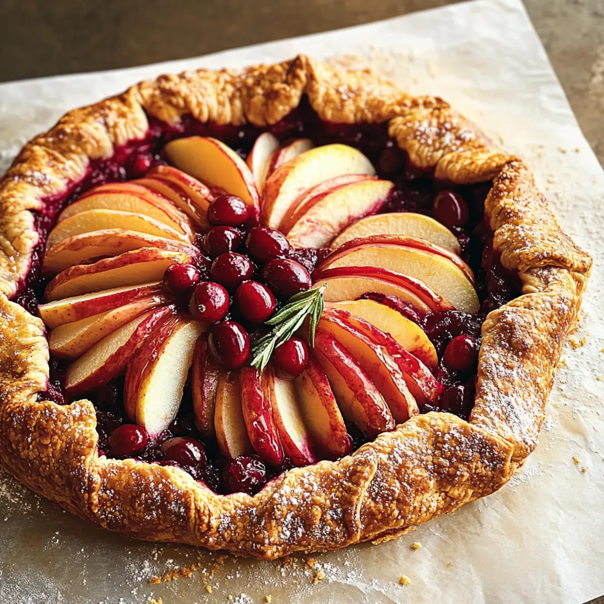 Cranberry Apple Galette