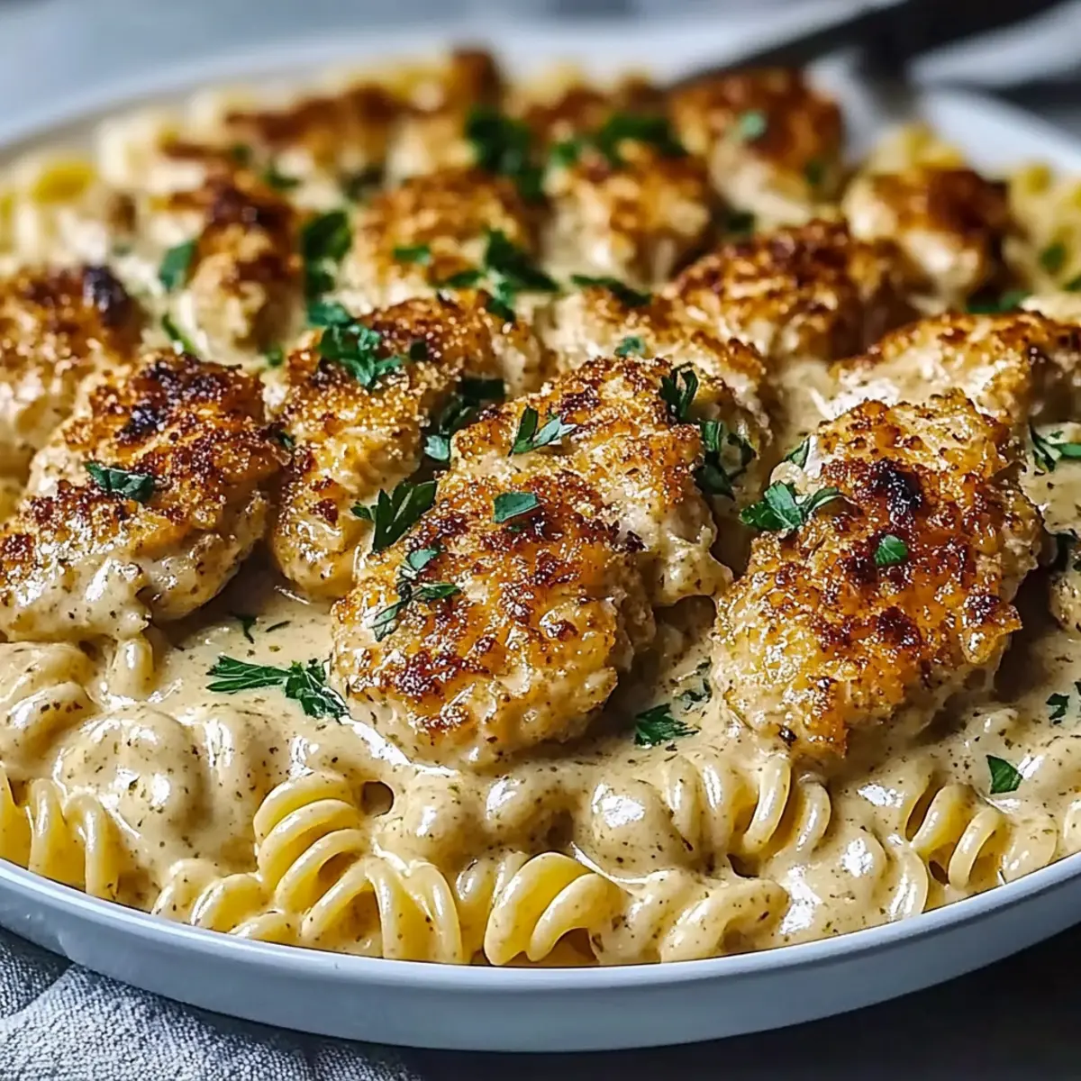 Garlic Parmesan Chicken Pasta