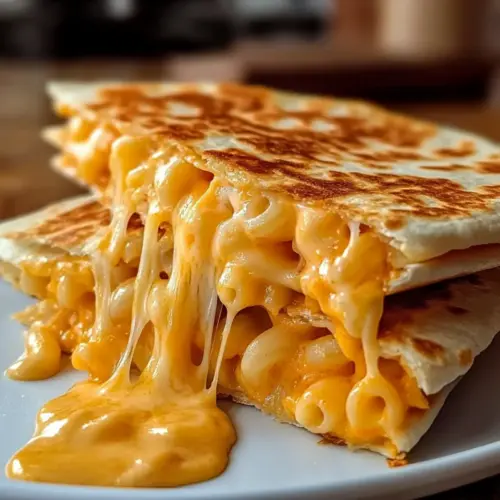 Gooey Mac & Cheese Quesadilla