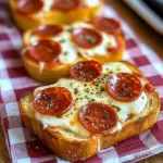 Mini Garlic Toast Pizzas