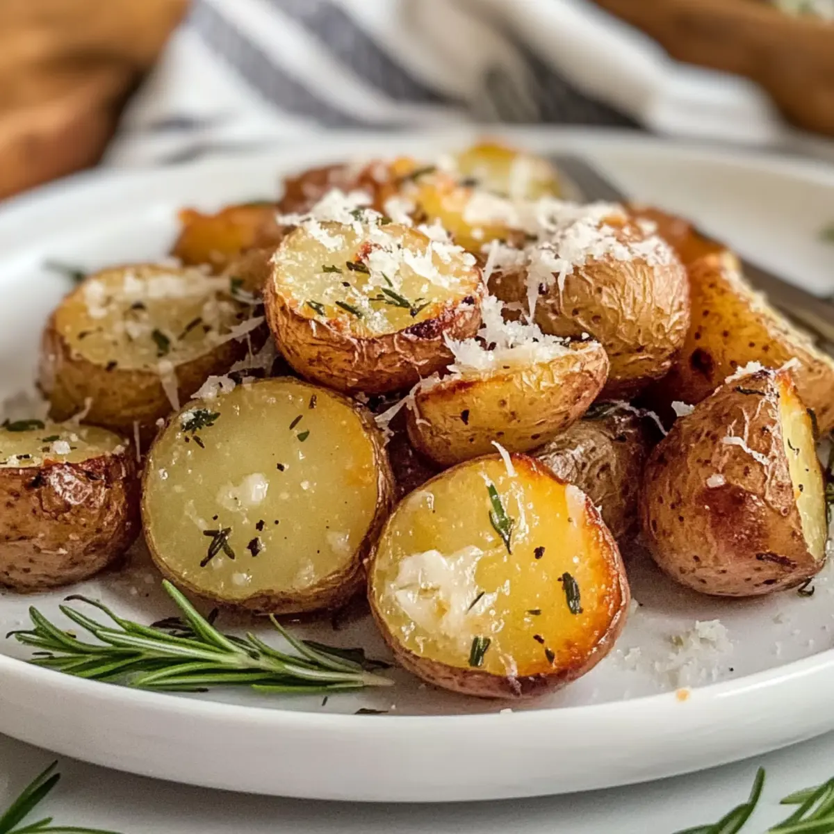 Rosemary Parmesan Roasted Baby Potatoes