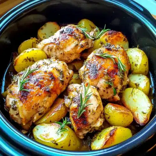Slow Cooker Herb-Infused Chicken and Potatoes