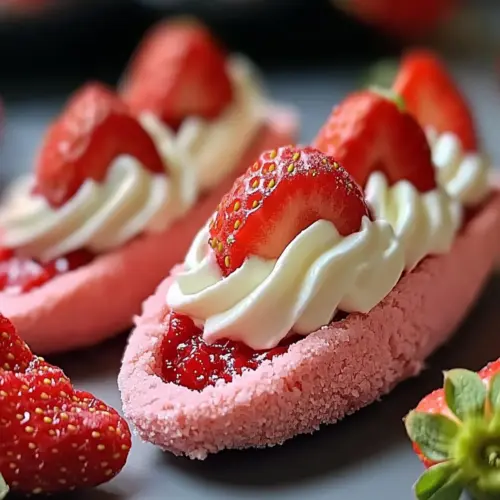 Strawberry Cookie Boats