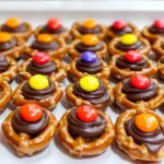 Thanksgiving Chocolate Caramel Pretzel Bites