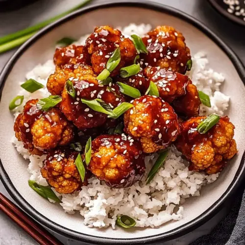 Air-Fried Korean Cauliflower with Sticky Gochujang Sauce