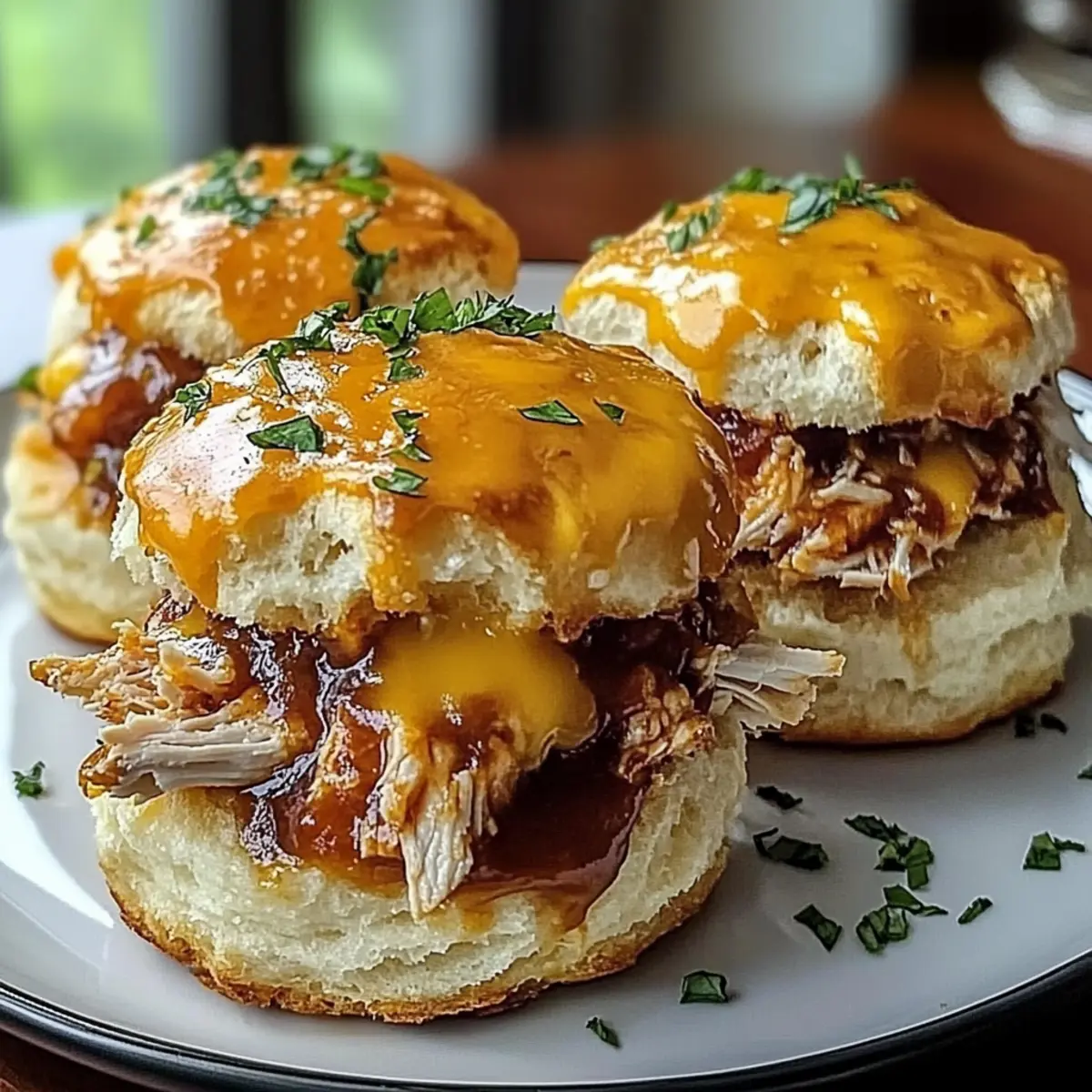 Mini BBQ Ranch Biscuit Melts