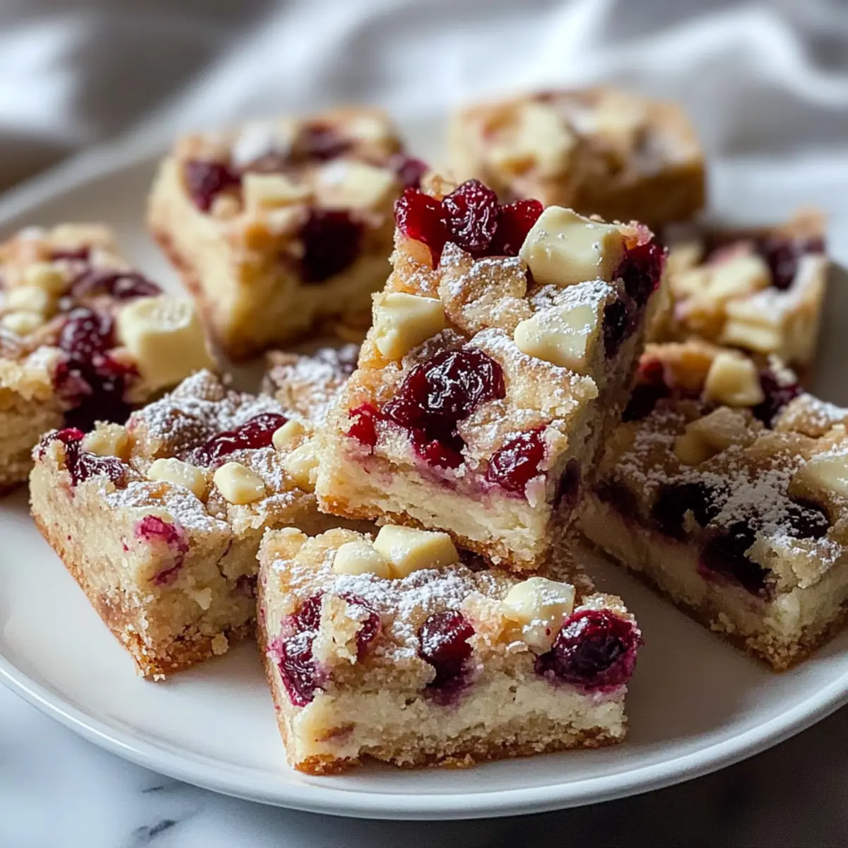 White Chocolate Cranberry Bars Recipe