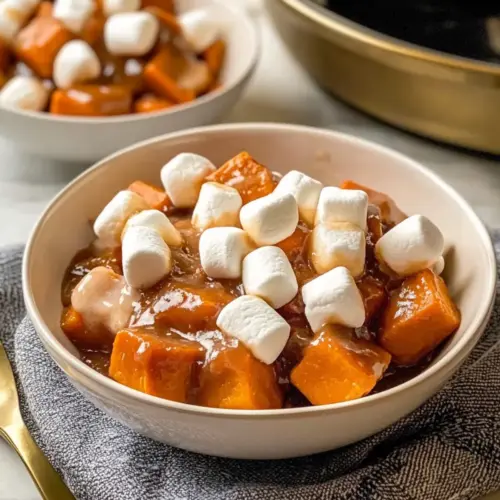 Crockpot Sweet Potatoes with Marshmallows
