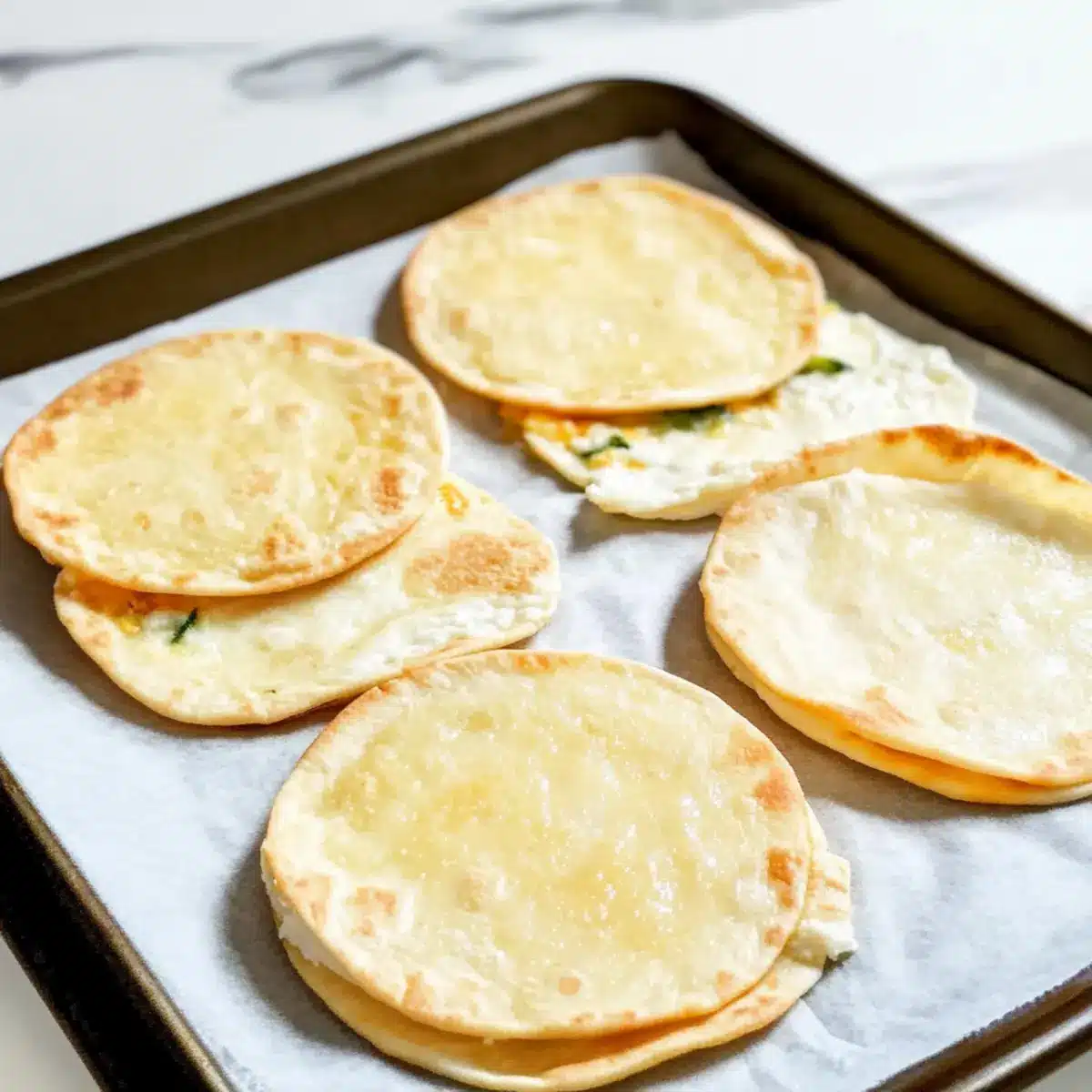 2-Ingredient Cottage Cheese Wraps (Pan + Oven)