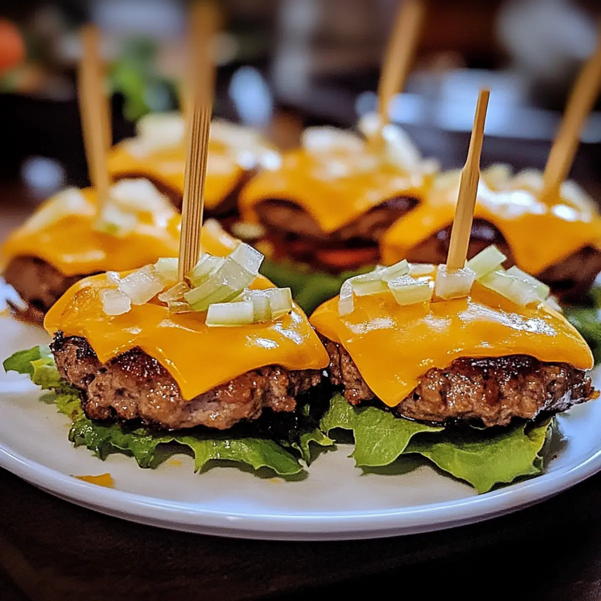 Bunless Cheeseburger Bites