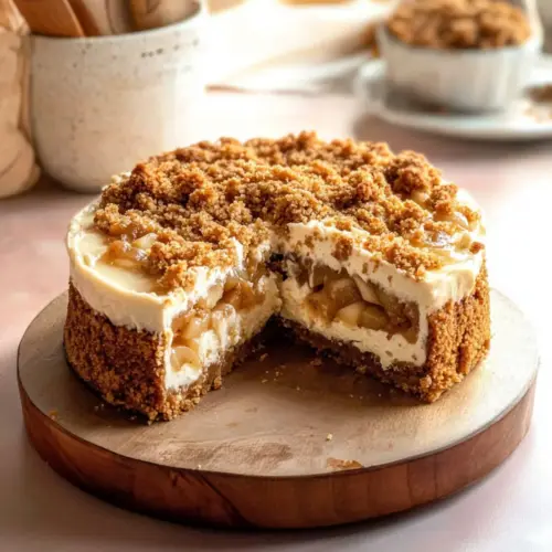 Apple Crumble Cheesecake