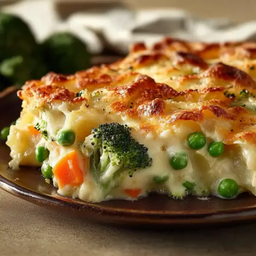 Creamy Cheesy Potato & Veggie Bake: Perfectly Tender Every Time