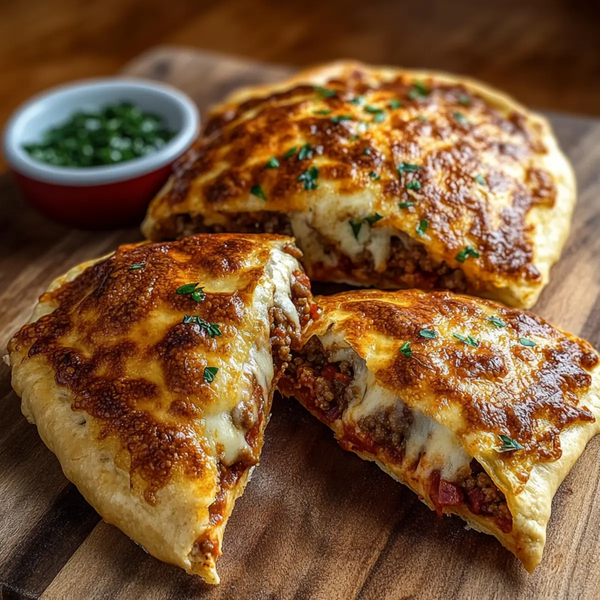 High-Protein Keto Calzone