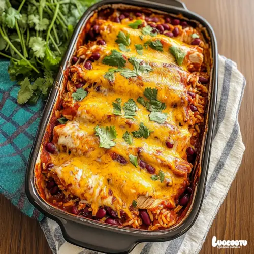 Mexican Chicken and Rice Bake
