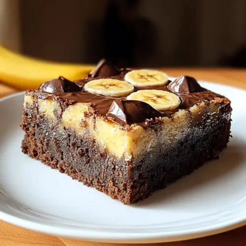 Fudgy Banana Bread Brownies