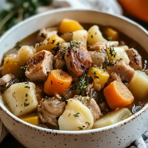 Fall Crockpot Chicken Stew Cozy Dinner