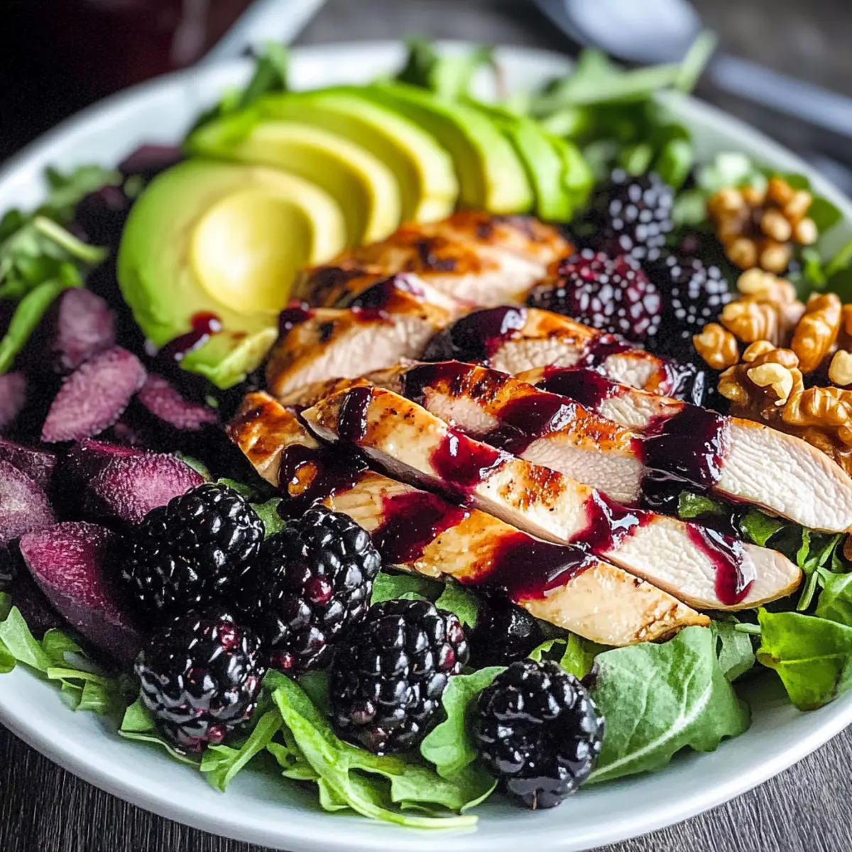 Blackberry Balsamic Chicken Salad