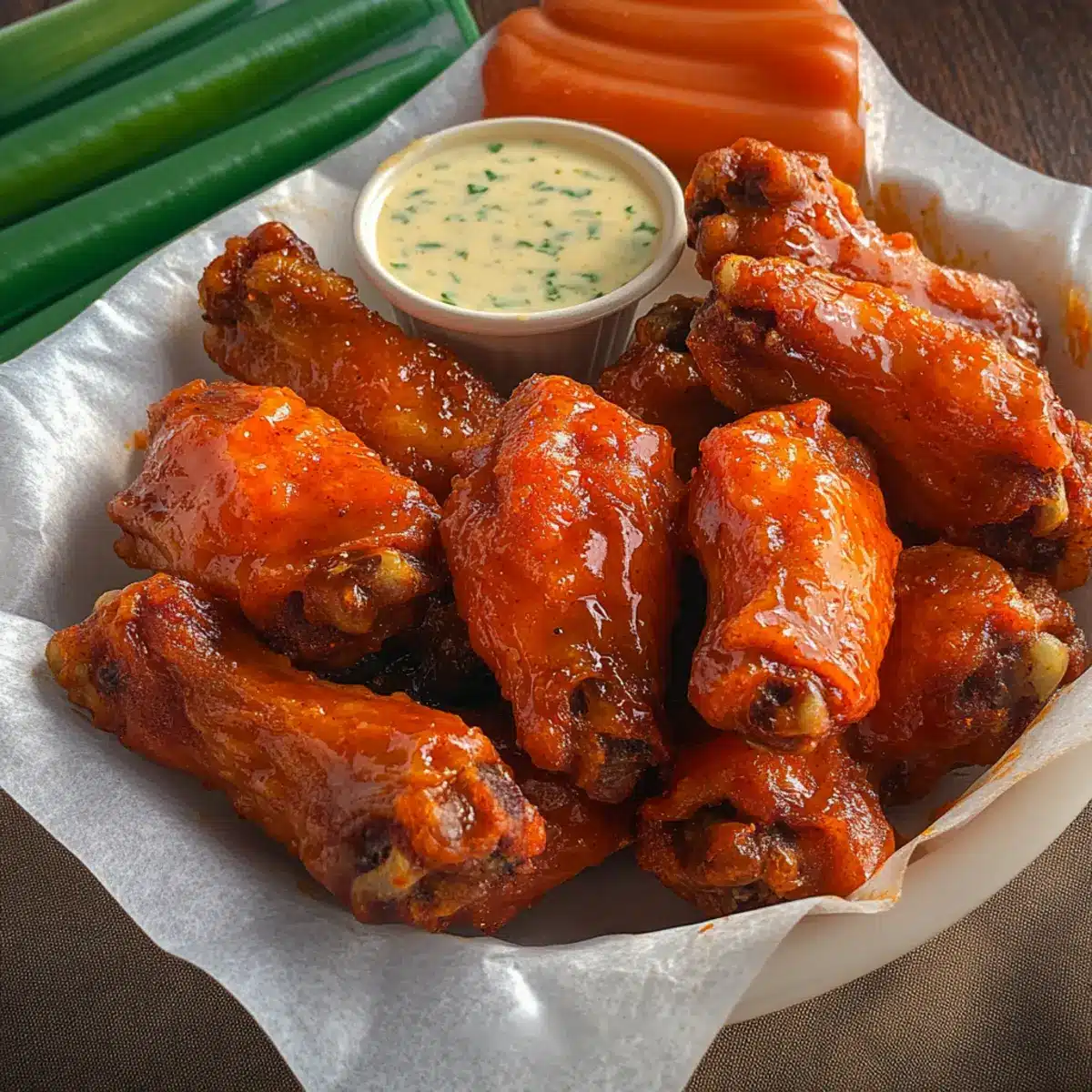 Easy Baked Buffalo Wings
