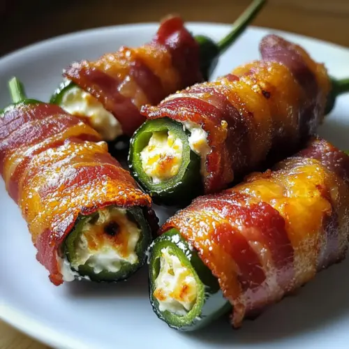 Bacon Wrapped Jalapeño Poppers