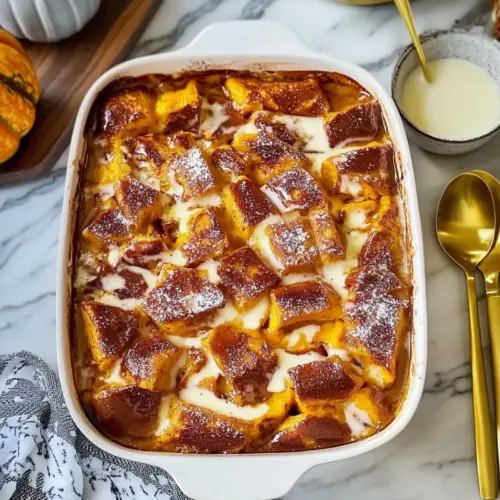 Overnight Pumpkin French Toast Casserole