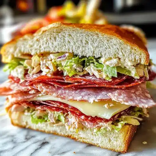 Italian Grinder Salad Sandwich