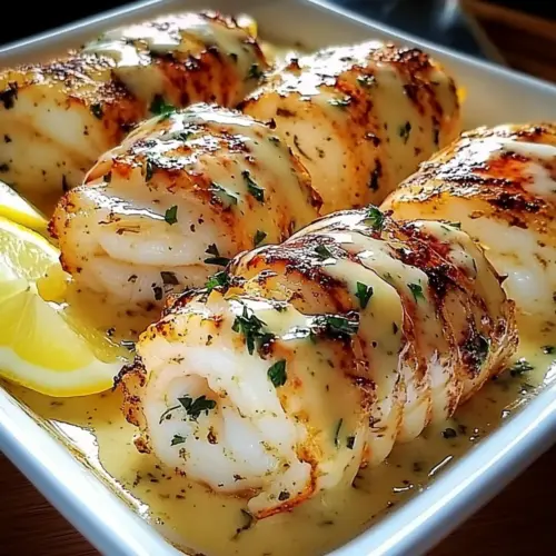 Creamy Garlic Butter Lobster Tails