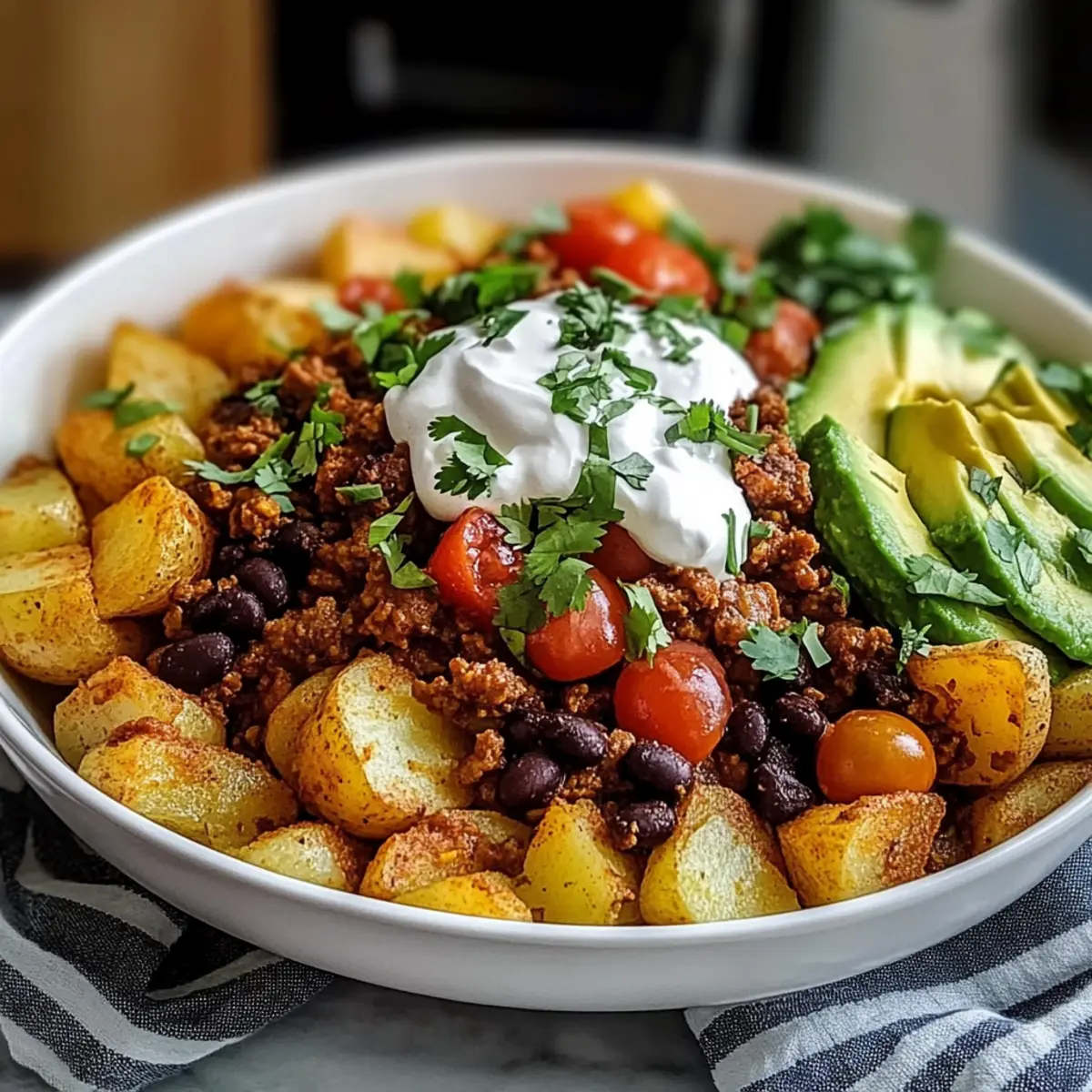 Loaded Potato Taco Bowl