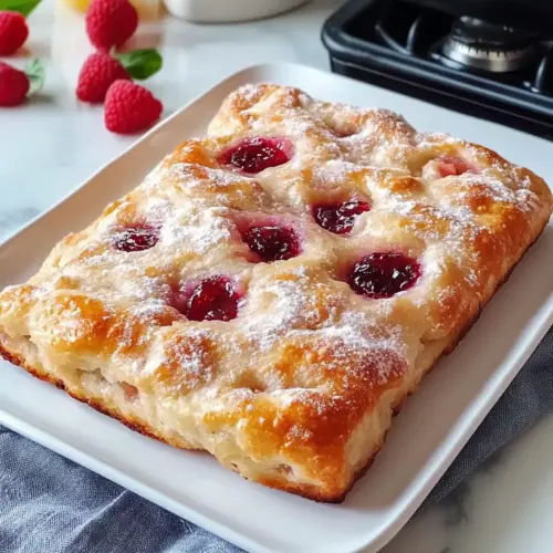 Homemade Jam Donut Focaccia