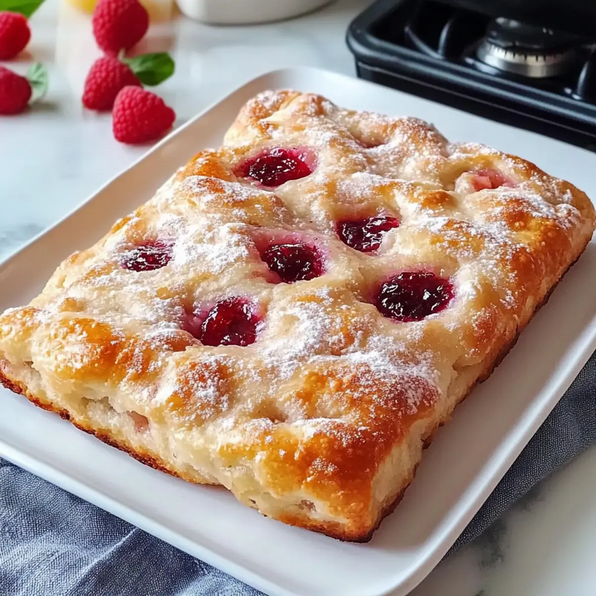 Homemade Jam Donut Focaccia