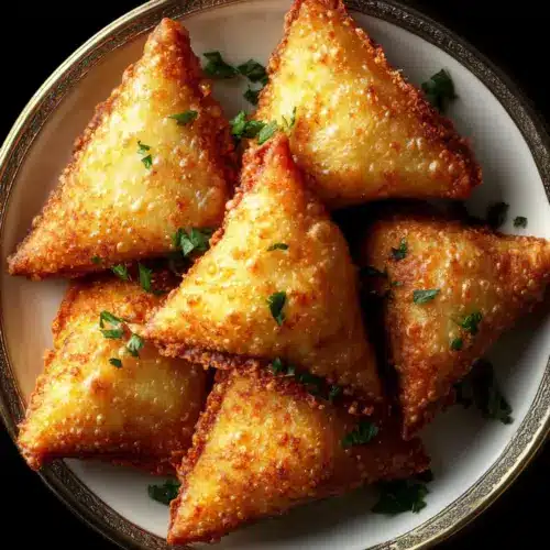 Crispy Cheese Potato Samosa