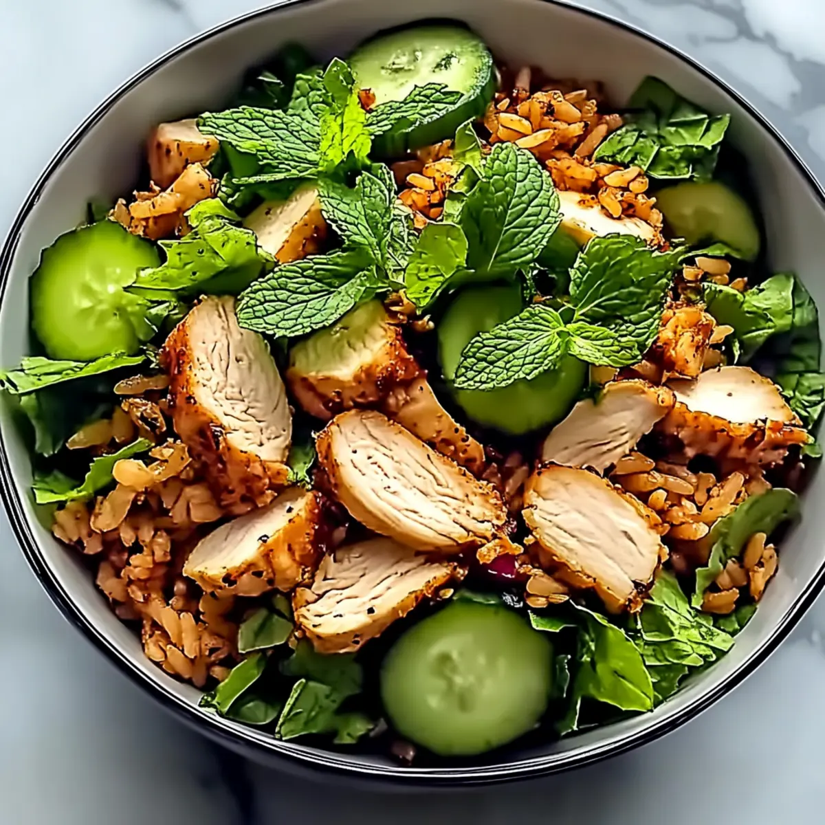 High Protein Crispy Rice Salad for a Crunchy Boost