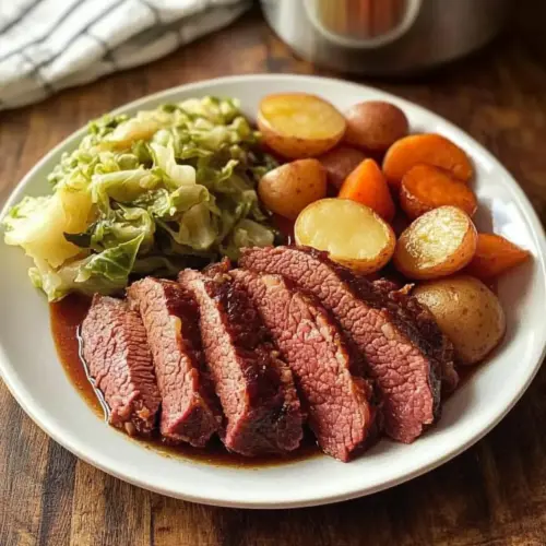 Easy Slow Cooker Corned Beef and Cabbage