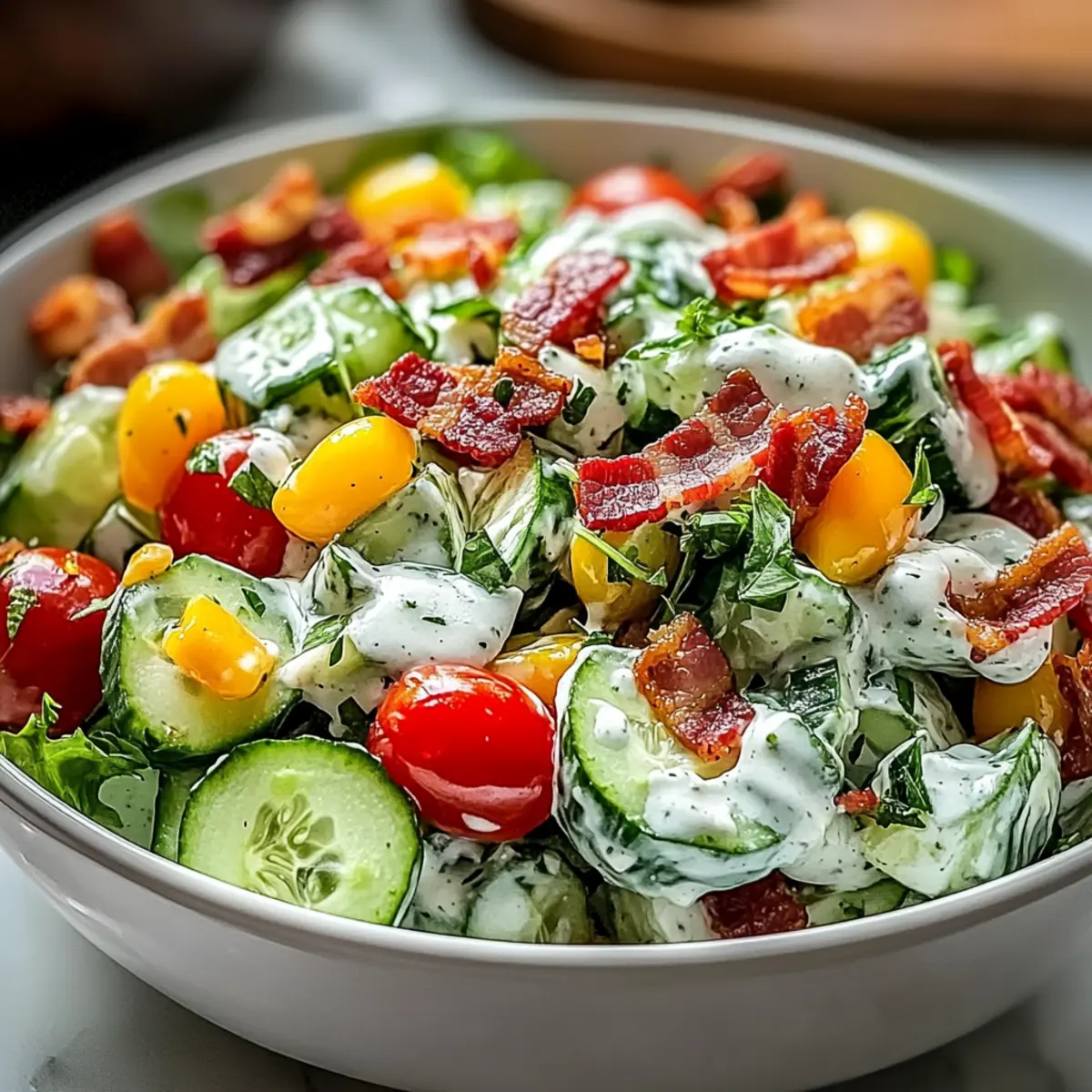 Cucumber Ranch Crack Salad