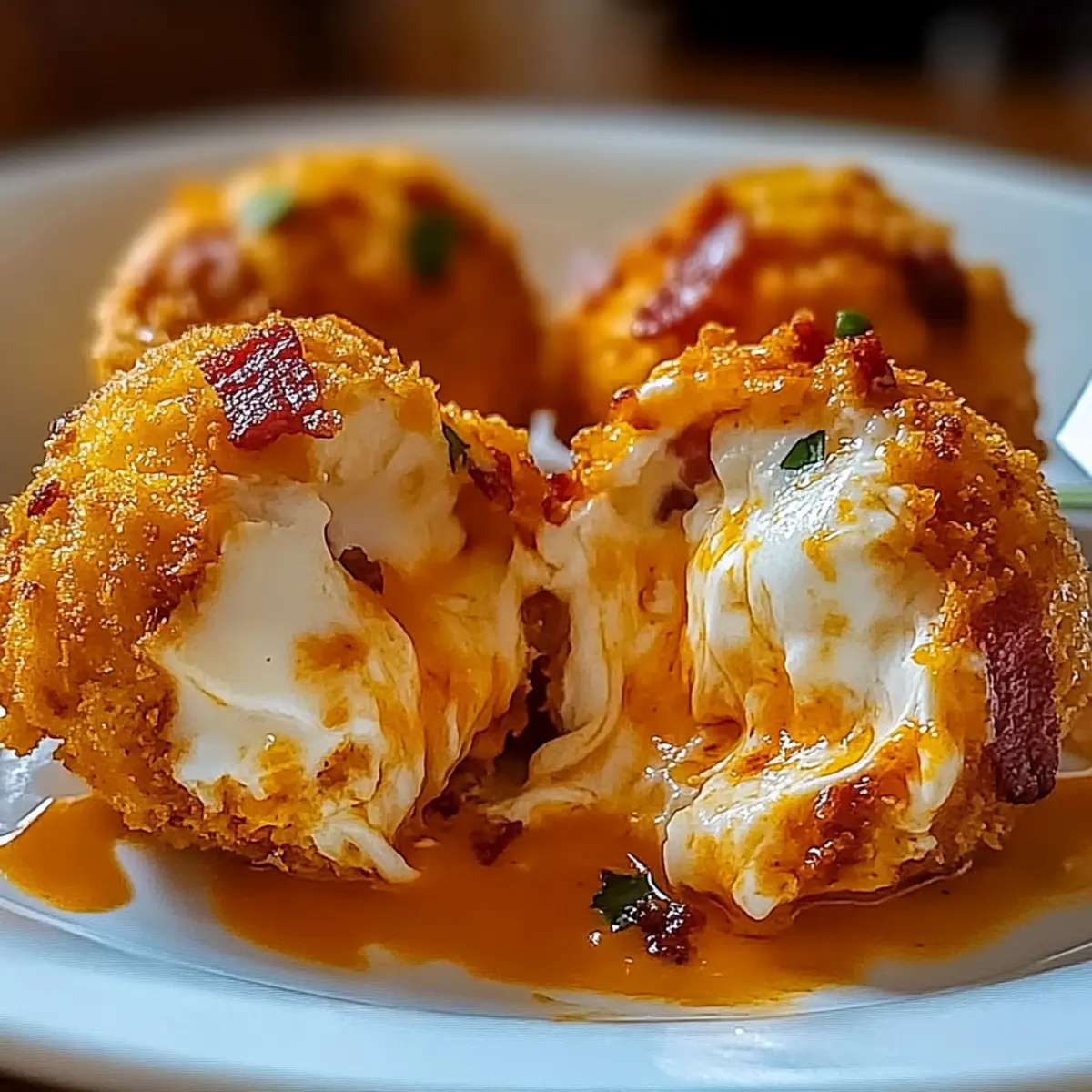 Irresistibly Crispy Buffalo Chicken Bacon Mozzarella Bombs
