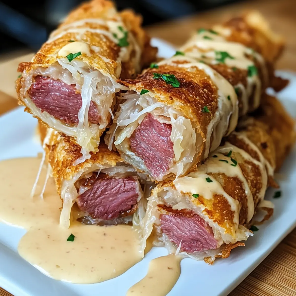 Keto Crispy Reuben Roll-Ups – Low-Carb Appetizer Delight