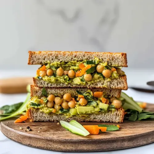 Chickpea Salad Sandwich with Avocado (no mayo!)