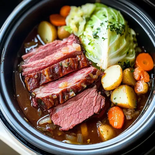 Slow Cooker Corned Beef and Cabbage