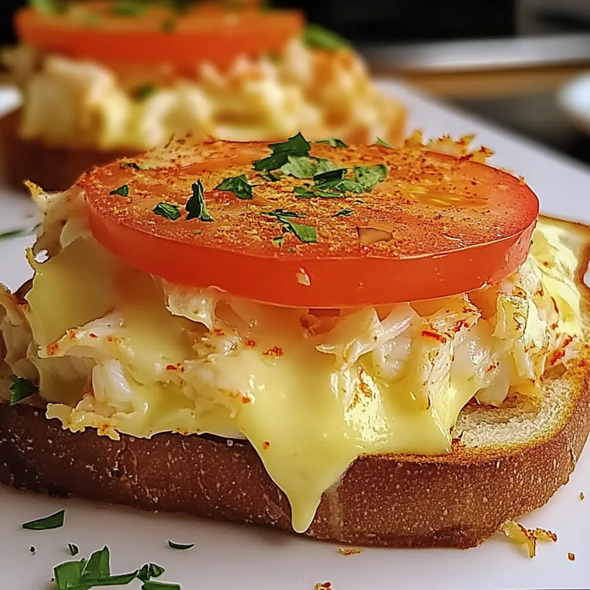 Heavenly Crab Melt Sandwich