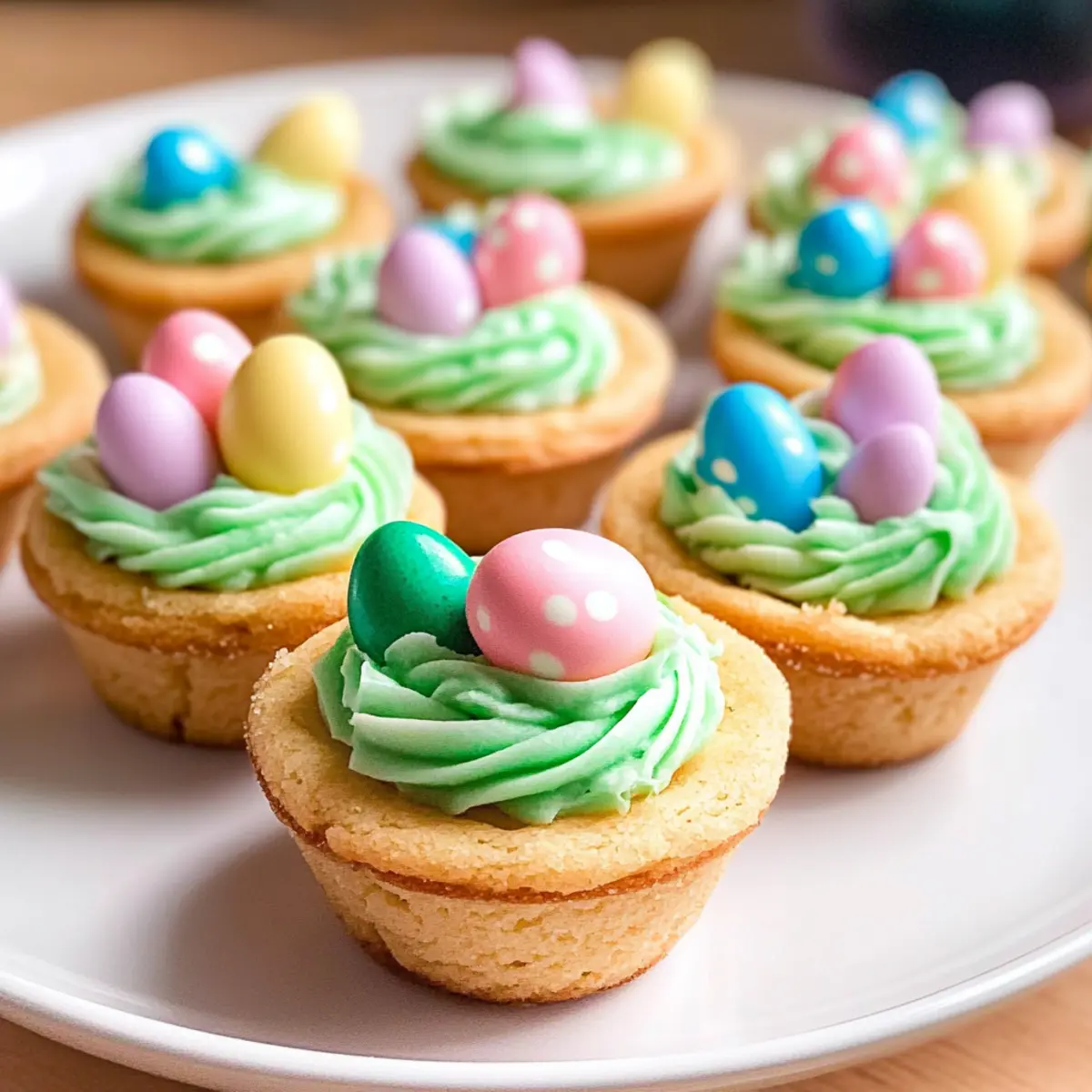 Easter Basket Sugar Cookie Cups